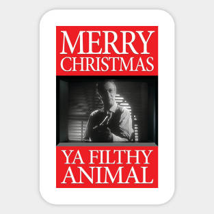 Home Alone - Merry Christmas Ya Filthy Animal Sticker